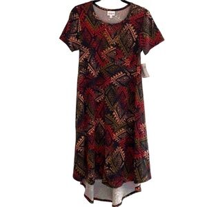 LULAROE XXS Carly Short Sleeve Shirt Dress